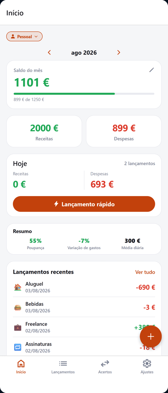 MuCash num telemóvel