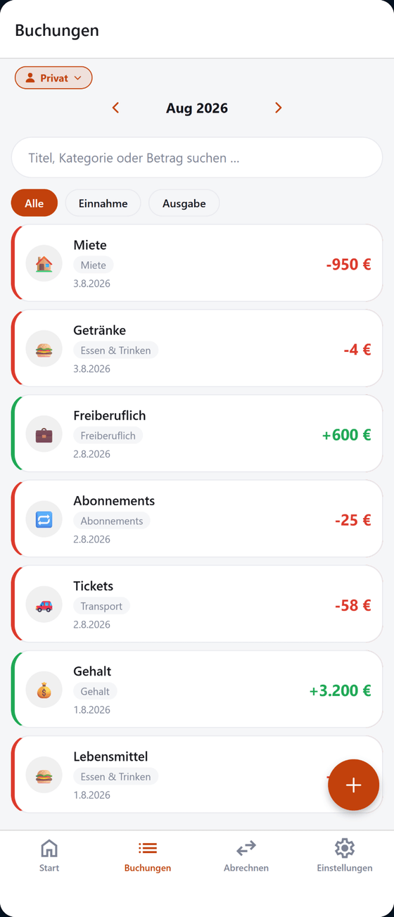 MuCash auf dem Handy
